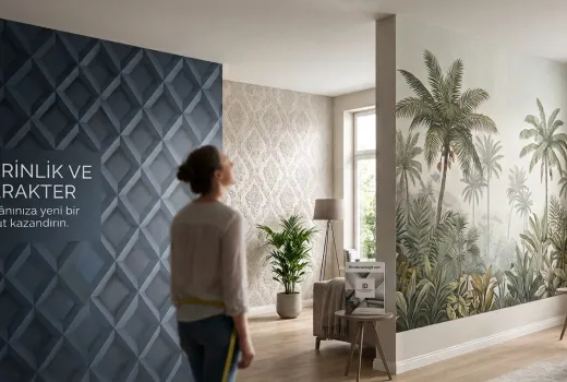 3D Duvar Kağıdı: Optik Desen, Kabartma ve 3D Panel Arasındaki Fark, Doğru Duvar ve Ölçü Seçimi