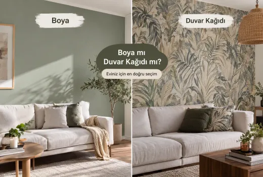 Duvar Kağıdı mı, Boya mı? Maliyet, Dayanıklılık, Doku ve Oda Oda Karar Rehberi