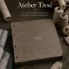 Rasch Atelier Tissé 613650 Bej Keten Dokulu Duvar Kağıdı Bej tonlarında keten dokulu zigzag geometrik desenli Rasch Atelier Tisse 613650 duvar kağıdı
