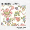 Blooming Garden 8398 Keten Dokulu Duvar Kağıdı Krem ve bej tonlarında ince keten kumaş dokulu Blooming Garden 8398 duvar kağıdı
