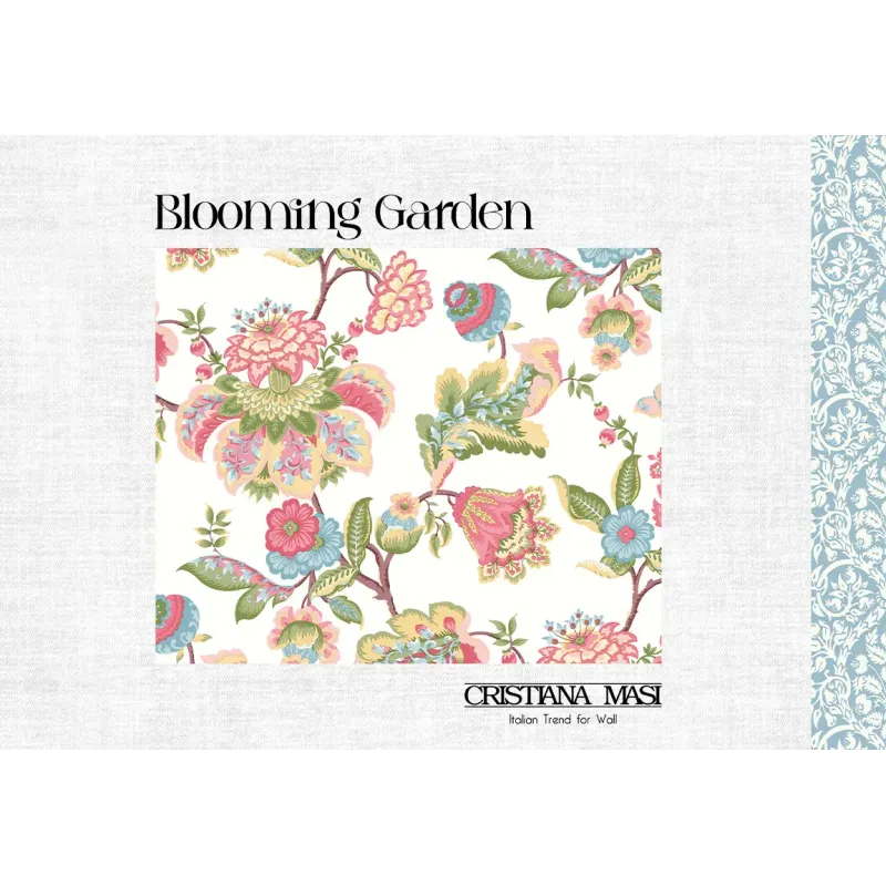 Blooming Garden 8398 Keten Dokulu Duvar Kağıdı Krem ve bej tonlarında ince keten kumaş dokulu Blooming Garden 8398 duvar kağıdı