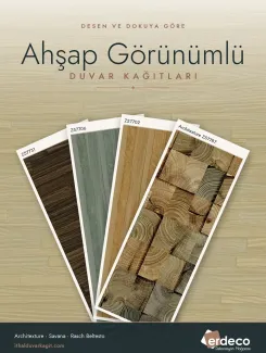 Ahşap Görünümlü Duvar Kağıtları