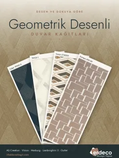 Geometrik Desenli Duvar Kağıtları