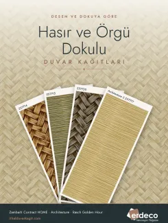 Hasır ve Örgü Dokulu Duvar Kağıtları