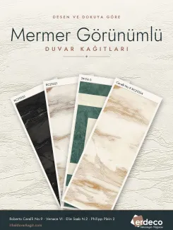 Mermer Görünümlü Duvar Kağıtları