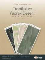 Tropikal ve Yaprak Desenli Duvar Kağıtları
