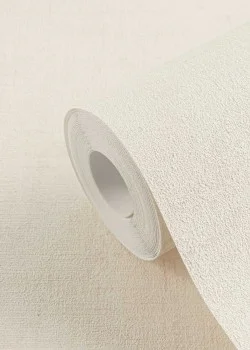 Cuba 79044-5 Düz Açık Krem Keten Dokulu Vlies Duvar Kağıdı, 5.33m²