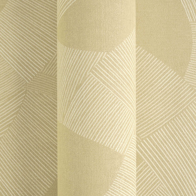 Sütlü kahve ve gold bej tonlarında geometrik çizgi desenli AS Creation Cuba 79160-4 vlies duvar kağıdı