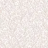 Beyaz zemin üzerine soft pembe sarmaşık yaprak desenli Blooming Garden 8364 duvar kağıdı