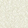 Beyaz zemin üzerine soft yeşil sarmaşık yaprak desenli Blooming Garden 8365 duvar kağıdı