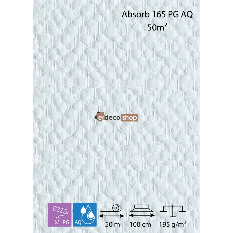 SYSTEXX Active Absorb 165 PG AQ hava kalitesi iyileştirici kabarcıklı cam tekstili 50m2