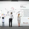 Magnetic Whiteboard Matt Miknatisli Yazi Tahtasi Duvar – SYSTEXX SYSTEXX Active Magnetic Whiteboard Matt miknatisli yazi tahtasi duvar kaplamasi 4.94m2
