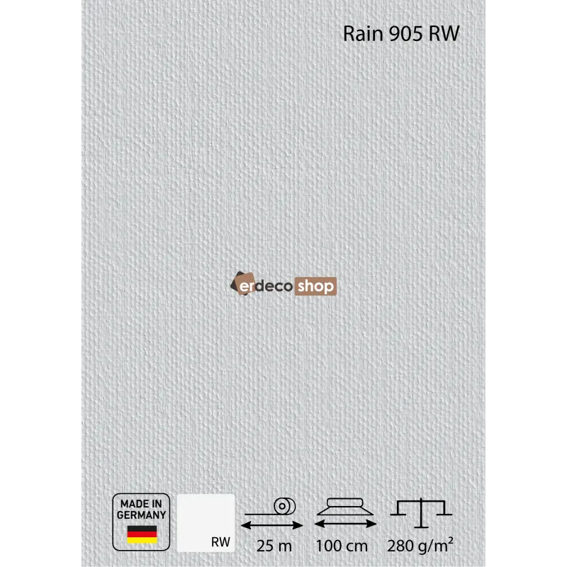 Rain 905 RW Yagmur Damlasi Doku Ham Cam Tekstili – SYSTEXX SYSTEXX Rain 905 RW yagmur damlasi dokulu ham cam tekstili duvar kaplamasi 280 g/m2