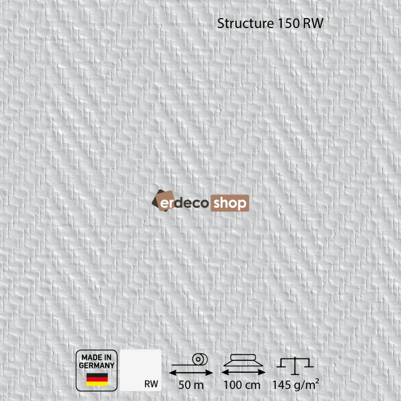 Structure 150 RW V Cizgi Ham Cam Tekstili – SYSTEXX SYSTEXX Structure 150 RW v cizgi dokulu ham cam tekstili 145 g/m2