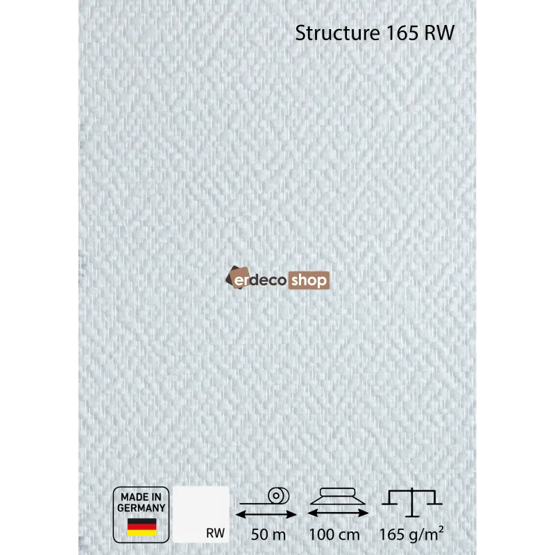 SYSTEXX Structure 165 RW mozaik dokulu ham cam tekstili duvar kaplamasi 165 g/m2
