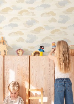 Jack 'n Rose Little Dreamers LD2019 Bulut Desenli Krem Bebek Odası Duvar Kağıdı, 5.32m² Jack 'n Rose Little Dreamers LD2019 Bulut Desenli Krem Bebek Odası Duvar Kağıdı, 5.32m²