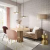 Marburg Papis Loveday 35812 Damask Duvar Kağıdı Greige ve gül kurusu lila tonlarında balık pulu damask desenli podyum esintili lüks duvar kağıdı