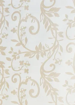 Europa 654-09 Barok Sarmaşık Desenli Mat Ekru Beyaz Duvar Kağıdı, 5.32m²