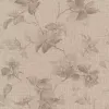 Rasch Atelier Tissé 612912 Botanik Çiçekli Beyaz Duvar Kağıdı Beyaz ve kırık beyaz tonlarında keten dokulu botanik çiçek dalları desenli Rasch Atelier Tisse 612912 duvar kağıdı
