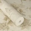 Rasch Atelier Tissé 612929 Açık Bej Keten Dokulu Duvar Kağıdı Açık bej keten dokulu botanik yaprak desenli Rasch Atelier Tisse 612929 duvar kağıdı