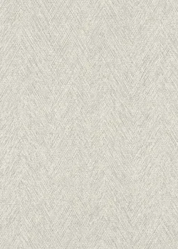 Rasch Atelier Tissé 613162 Keten Dokulu Geometrik Balıksırtı açık gri balık sırtı desen Duvar Kağıdı, 5.32m²
