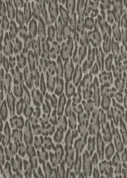 Rasch Atelier Tissé 613261 Keten Dokulu Leopar Desenli Gri Vizon Duvar Kağıdı, 5.33m²