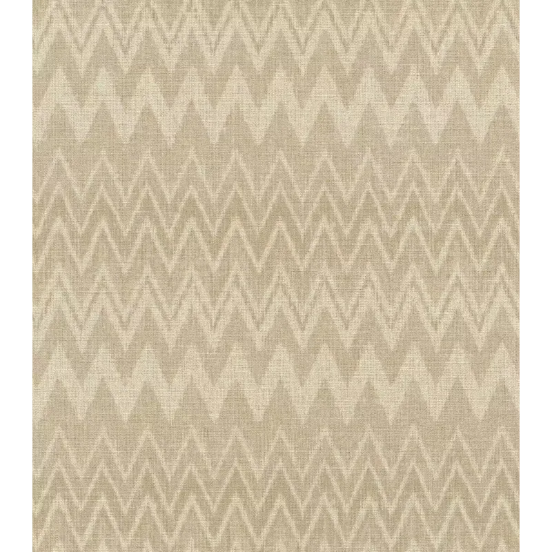 Rasch Atelier Tissé 613650 Bej Keten Dokulu Duvar Kağıdı Bej tonlarında keten dokulu zigzag geometrik desenli Rasch Atelier Tisse 613650 duvar kağıdı