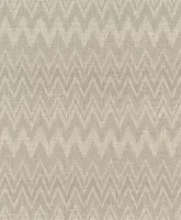 Rasch Atelier Tissé 613667 Keten Dokulu Geometrik Balıksırtı Bej Krem Duvar Kağıdı, 5.33m²