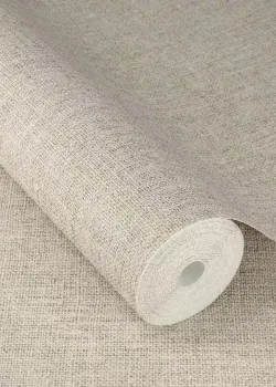 Rasch Atelier Tissé 613889 Keten Dokulu Düz Vizon Bej Duvar Kağıdı, 5.33m²