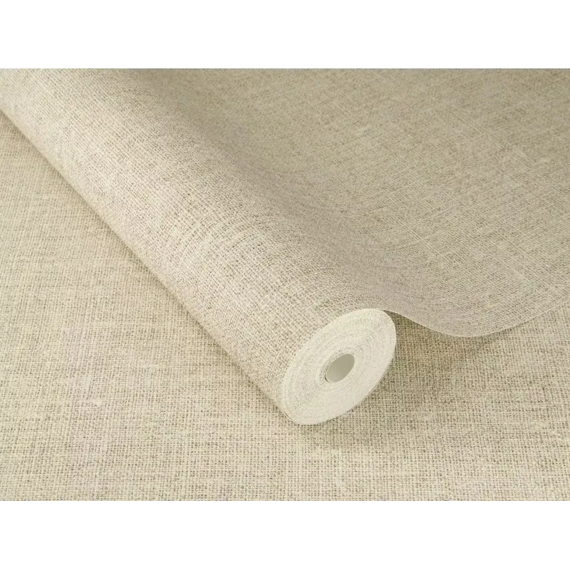 Rasch Atelier Tissé 613933 Açık Bej Keten Dokulu Duvar Kağıdı Açık bej tonlarında keten dokulu Rasch Atelier Tisse 613933 duvar kağıdı