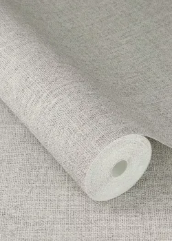 Rasch Atelier Tissé 613940 Keten Dokulu Açık Gri Vizon Duvar Kağıdı, 5.33m²