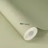 Rasch Golden Hour 983562 Yeşil Keten Dokulu Duvar Kağıdı Soft adaçayı yeşili tonlarında minimalist keten kumaş tekstürlü düz desenli modern salon duvar kağıdı
