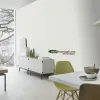 Beltesto 479423 mat krem beyaz renkli kendinden minimalist ince sıva dokulu düz rulo ithal elyaf duvar kağıdı