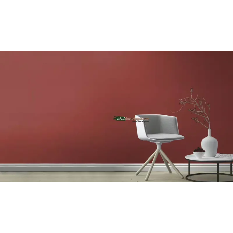 Beltesto 688061 Bordo Keten Dokulu Duvar Kağıdı Beltesto 688061 mat keten kumaş dokulu düz sıcak koyu bordo rengi rulo ithal elyaf duvar kağıdı