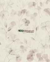 Country Living 970746 Sulu Boya Yaprak Desenli Gül Kurusu Vizon Duvar Kağıdı, 10.6 m²