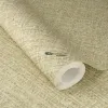Country Living 970975 mat soft yeşil haki bej tonlarında kendinden sepet örgü lüks kumaş jüt dokulu kalın m2 rulo ithal duvar kağıdı