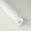 Rasch In Bloom Rosalie Krem Beyaz Damask Duvar Kağıdı Krem ve ekru zemin üzerine klasik şam damask desenli keten dokulu Alman mimari duvar kağıdı