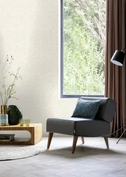 Rasch In Bloom 412055 Saf Beyaz Ekru Klasik Medalyon Damask Desenli Duvar Kağıdı, 5.33m²