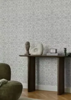 Rasch In Bloom 412079 Açık Gri Füme Klasik Medalyon Damask Desenli Duvar Kağıdı, 5.33m²