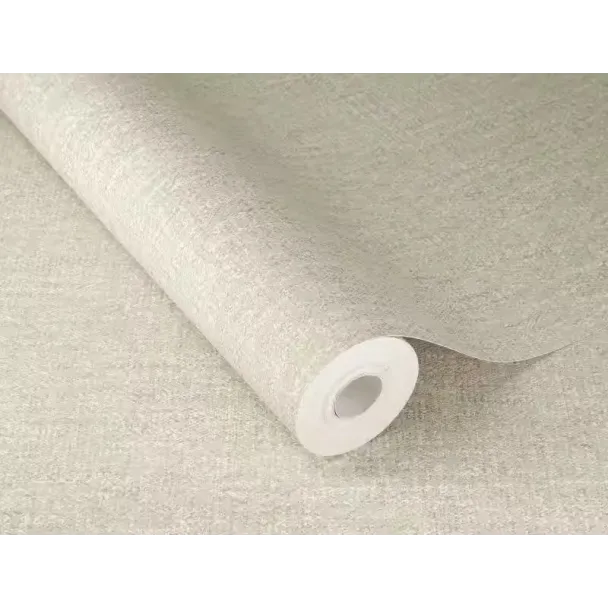 Kırçıllı krem ve bej tonlarında ham kumaş dokulu Alman mimari duvar kağıdı