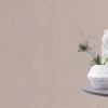 Pudra pembe ve gül kurusu tonlarında düz keten kumaş dokulu Alman mimari duvar kağıdı