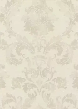 Rasch In Bloom 412604 Klasik Damask Desenli Açık Krem Ekru Duvar Kağıdı, 5.33m²