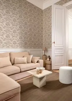 Rasch In Bloom 412628 Klasik Damask Desenli Vizon Bej Duvar Kağıdı, 5.33m²