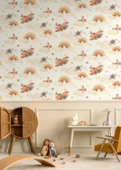 Rasch Kids World 2 301557 Uçak ve Gökkuşağı Desenli Çocuk Duvar Kağıdı 5.33 m² Rasch Kids World 2 301557 Uçak ve Gökkuşağı Desenli Çocuk Duvar Kağıdı 5.33 m²