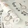 Rasch Kids World 2 302332 gri krem zeminli sirk treninde aslan fil kaplan ve çam ağacı desenli erkek bebek odası duvar kağıdı
