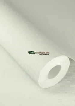 Unitex 981476 İnce Keten Dokulu Açık Yeşil Duvar Kağıdı 10.6 m²