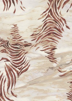 Roberto Cavalli No.9 RC21011 Kaplan / Zebra Desenli Duvar Kağıdı