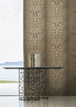 Roberto Cavalli No.9 RC21041 Leopar Desenli Duvar Kağıdı