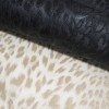 Roberto Cavalli No.9 RC21043 Duvar Kağıdı Krem zemin üzerine açık bej ve vizon tonlarında leopar desenli kabartma dokulu lüks duvar kağıdı