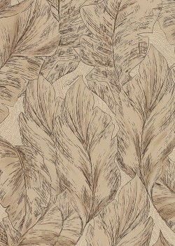 Roberto Cavalli No.9 RC21071 Tropikal Yaprak Desenli Duvar Kağıdı
